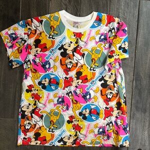 Colorful Mickey Mouse Graphic T-Shirt